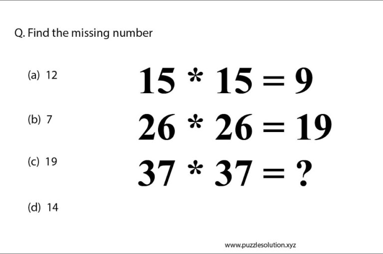 if 15*15=9 26*26=19 then find the value of 37*37=?