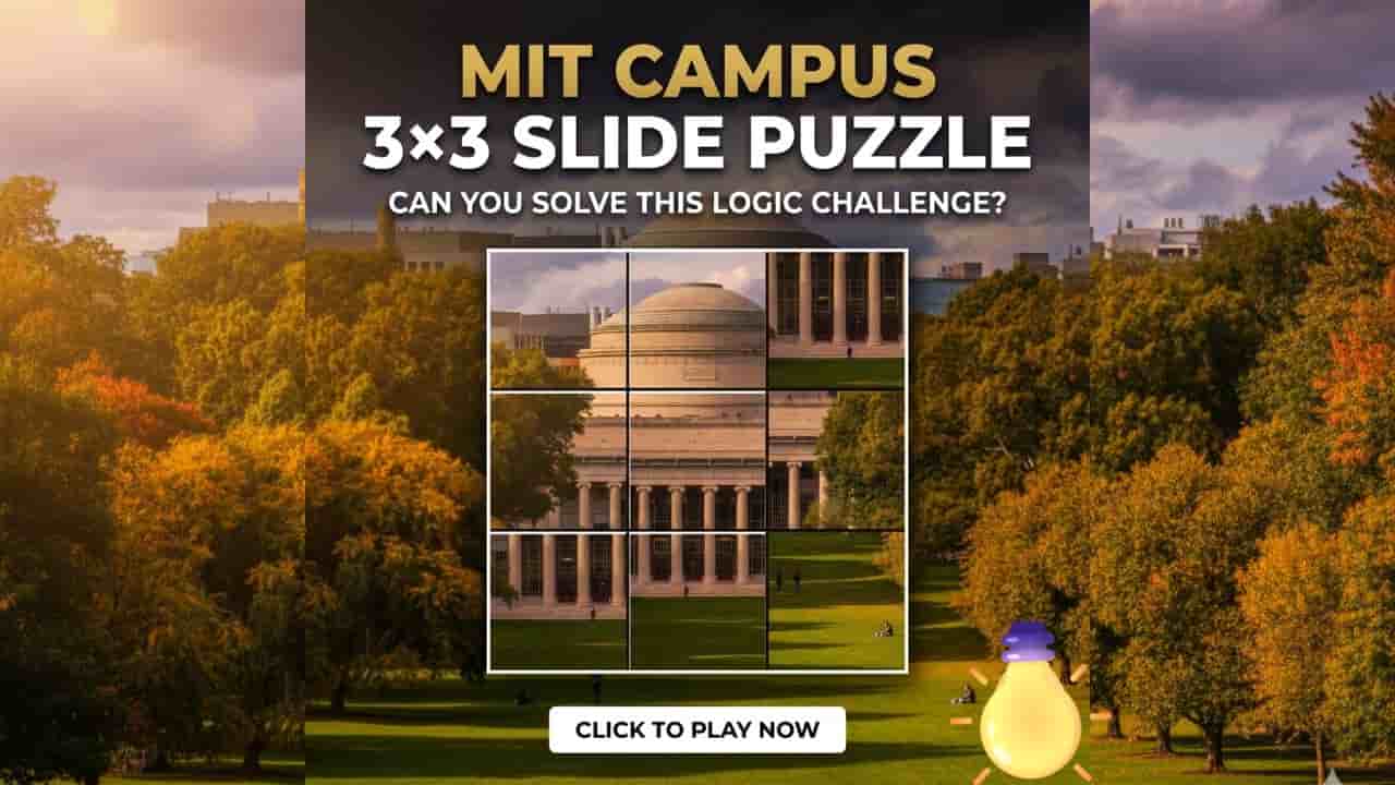 MIT Campus 3×3 Slide Puzzle – Can You Solve This Logic Challenge?